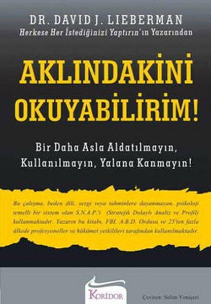 Aklındakini Okuyabilirim! -  David J. Lieberman