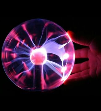 Orta Boy Plazma Küresi - Tesla Plazma Lambası (22x13) cm