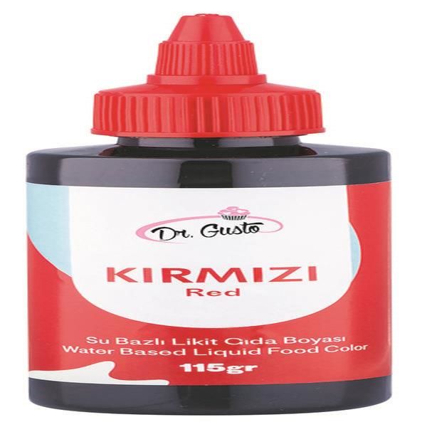 DR GUSTO 115 GR SU BAZLI LİKİT BOYA KIRMIZI