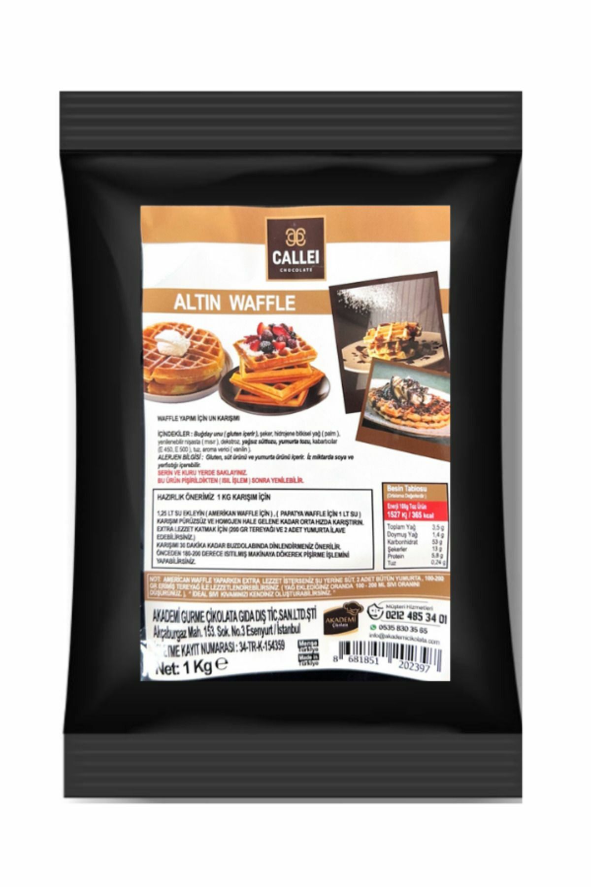 CALLEİ İS. WAFFLE İÇİN UN KARIŞIMI 1 KG