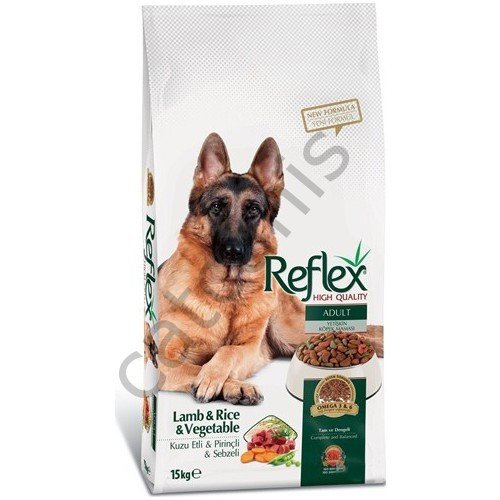 Reflex Adult Dog Kuzu Etli & Pirinçli & Sebzeli Yetişkin Köpek Maması 15 Kg