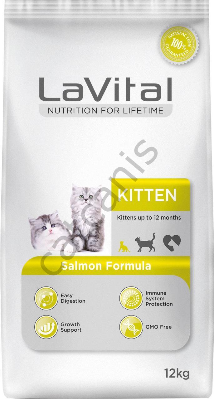 La Vital Cat Kitten Salmon Somonlu Yavru Kedi Maması 12 Kg
