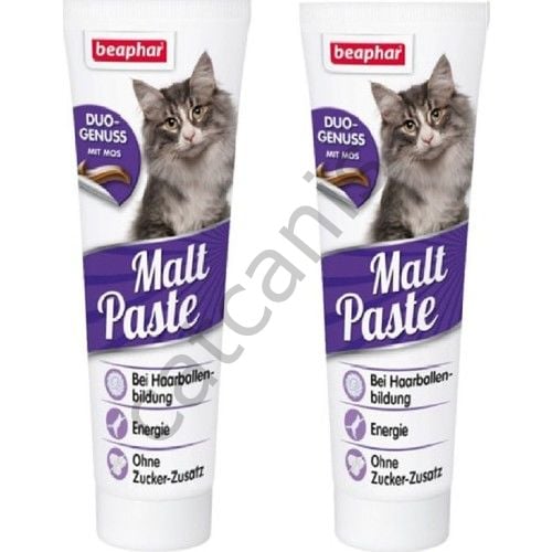 Beaphar Duo Malt Paste Tüy Yumağı Kontrol Kedi Macunu 100 gr - 2 Adet