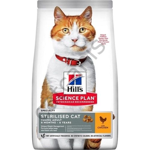 Hills Science Plan Kısırlaştırılmış Tavuklu Kedi Maması 10 kg