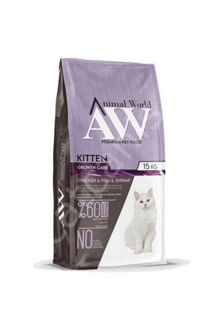 Animal World Kitten Tavuk Balık ve Karidesli 15 kg Yavru Kedi Maması