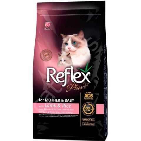 Reflex Plus Mother ​​&​​ Baby Kuzu Etli Kedi Maması 15 KG