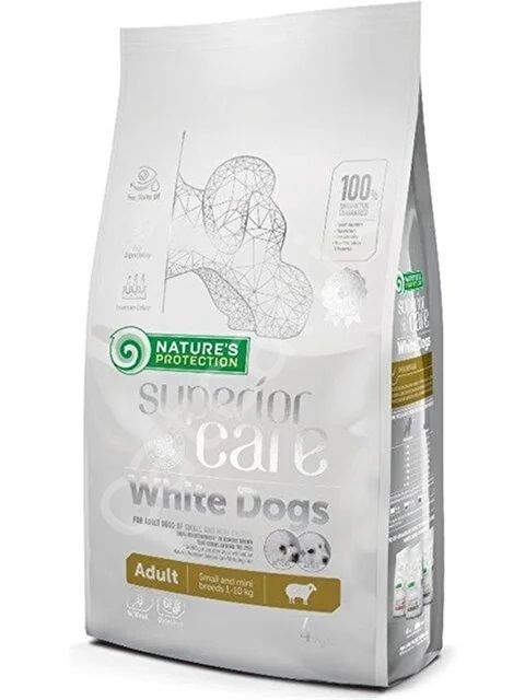 Nature's Protection Superior Care White Dogs Kuzu Etli 4 kg Mini ve Küçük Irk Yetişkin Köpek Maması