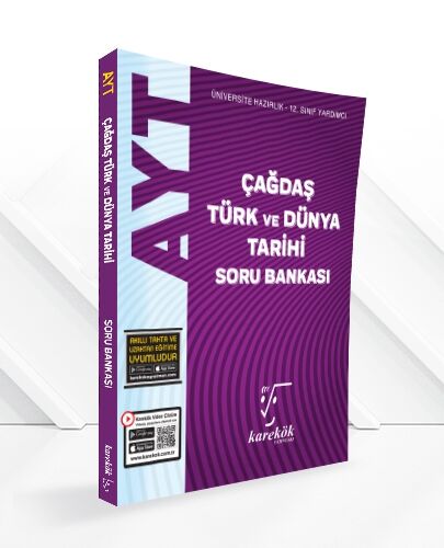 Karekök Yayınları AYT Çağdaş Türk ve Dünya Tarihi Soru Bankası