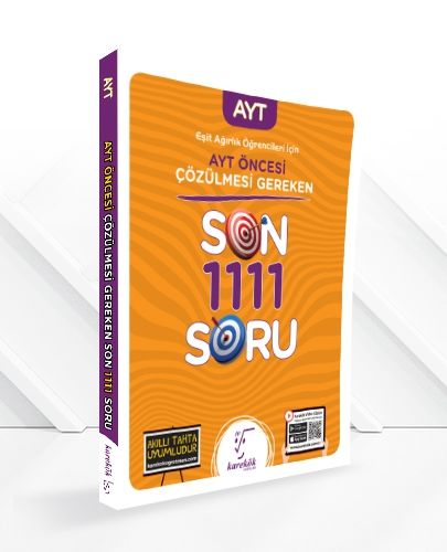 Karekök Yayınları AYT Öncesi Çözülmesi Gereken Son 1111 Soru (Eşit Ağırlık)