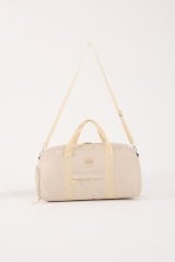 Unisex Spor Çantası Günlük Kadın Çantası - Erkek Seyahat, Spor, Fitness, Gym Ayakkabı Bölmeli Çanta - BEJ