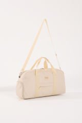 Unisex Spor Çantası Günlük Kadın Çantası - Erkek Seyahat, Spor, Fitness, Gym Ayakkabı Bölmeli Çanta - BEJ