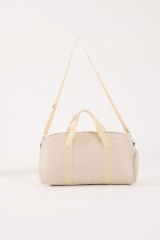 Unisex Spor Çantası Günlük Kadın Çantası - Erkek Seyahat, Spor, Fitness, Gym Ayakkabı Bölmeli Çanta - BEJ