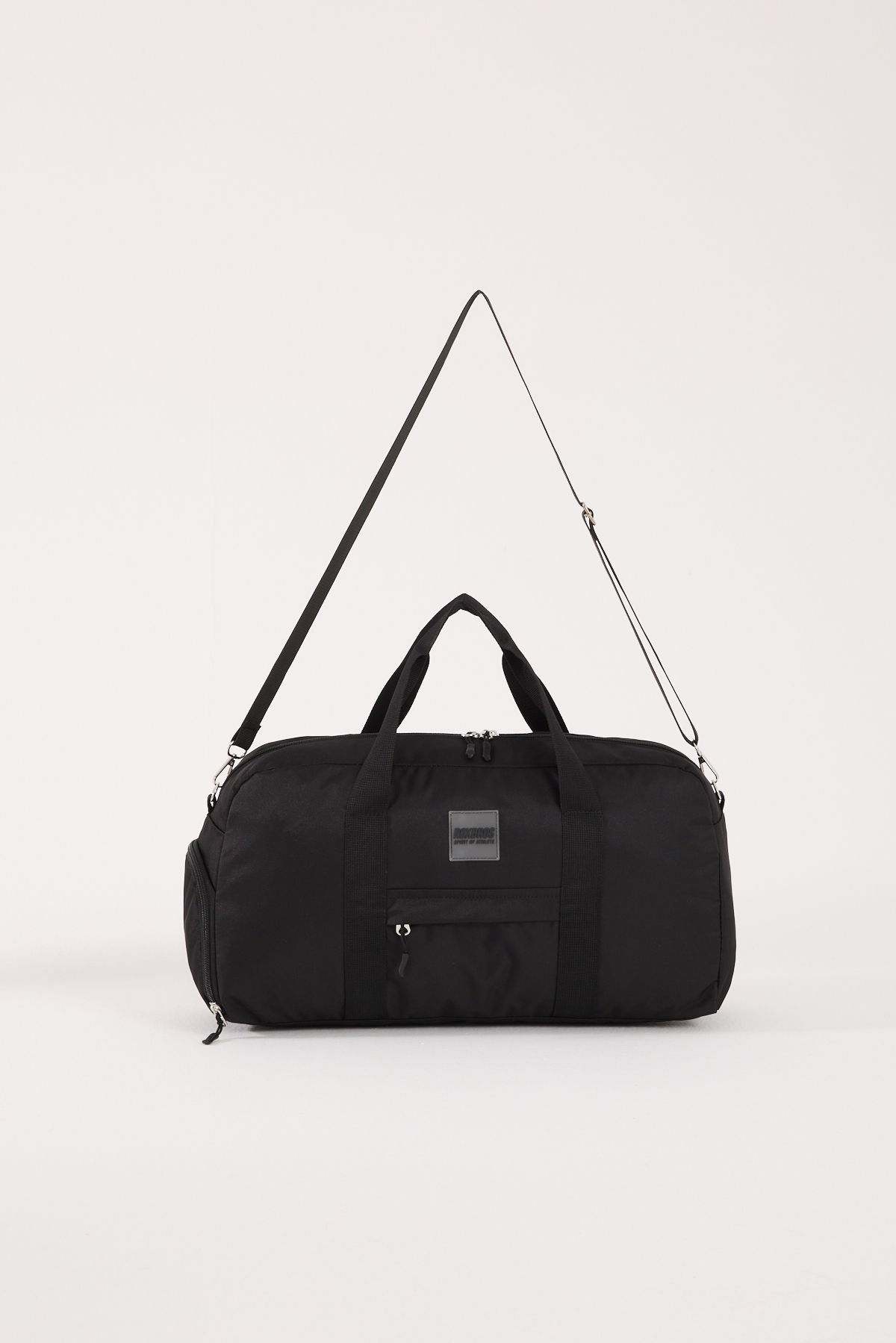 Unisex Spor Çantası Günlük Kadın Çantası - Erkek Seyahat, Spor, Fitness, Gym Ayakkabı Bölmeli Çanta - SIYAH