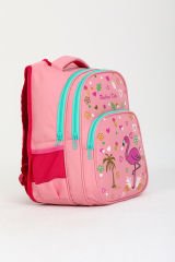Roxbros Pembe Flamingo Ilkokul Çantası + Beslenme Çantası Kız Çocuk