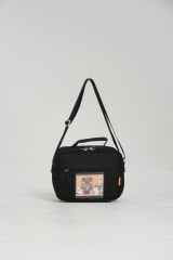 Roxbros Kawaii Kore Tarzı Aksesuarlı 3'lü Set Çocuk İlkokul Çantası Kalemlikli Beslenme Çantalı Sırt Çantası (SIYAH)