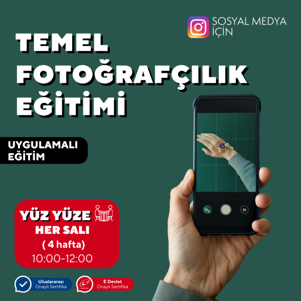 Sosyal Medya için Temel Fotoğrafçılık Dersleri - Yüz Yüze