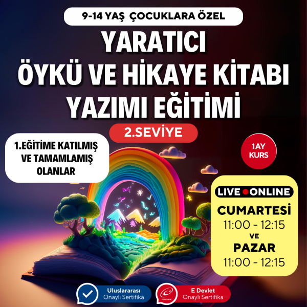 Çocuklara Yaratıcı Yazarlık Eğitimi (9-14 Yaş) -2.Seviye