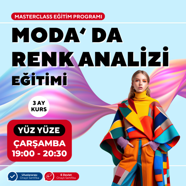 Moda'da Renk Analizi Eğitimi( Yüz Yüze)