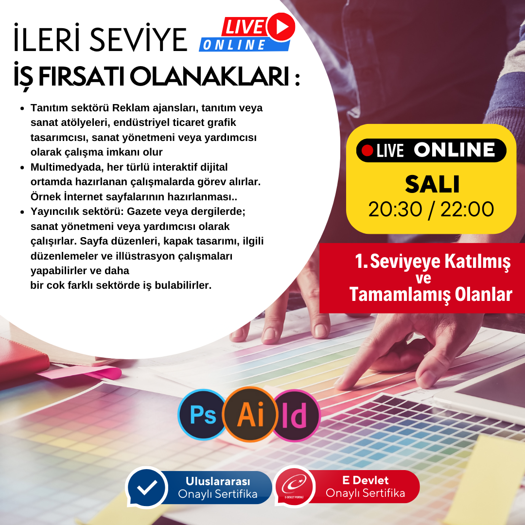Online Atölye- Grafik Tasarım Uzmanlık Kursu (İleri Seviye)