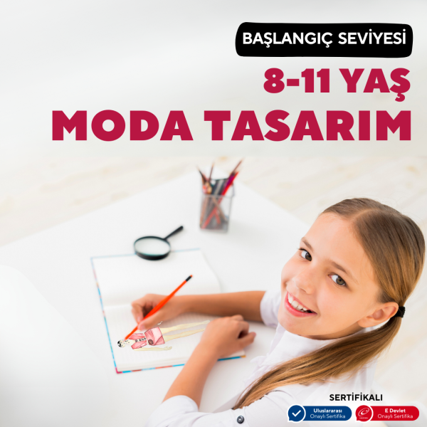 8-11 Yaş Moda Tasarımı Çizim (Yüz Yüze)