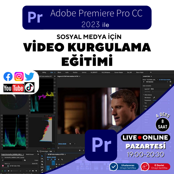Adobe Premier ile Video Kurgu Eğitimi Online