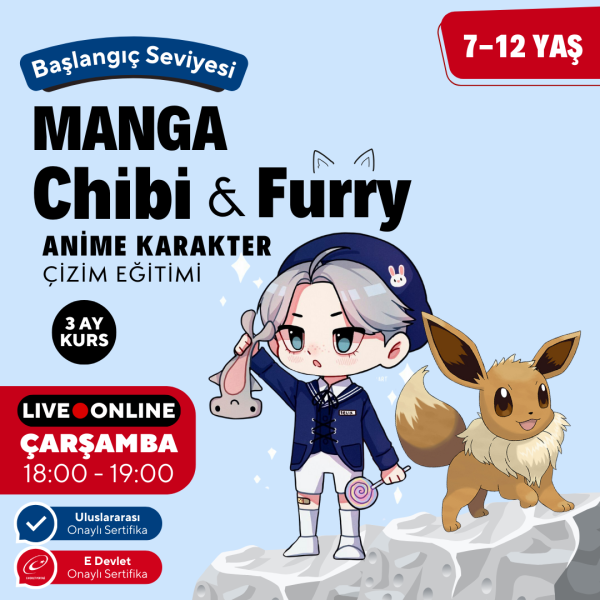 Chibi & Furry Çizim Eğitimi (7-12 Yaş)