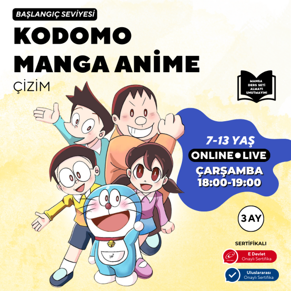 Kodomo Manga & Anime Çizimi  (7-13 Yaş)