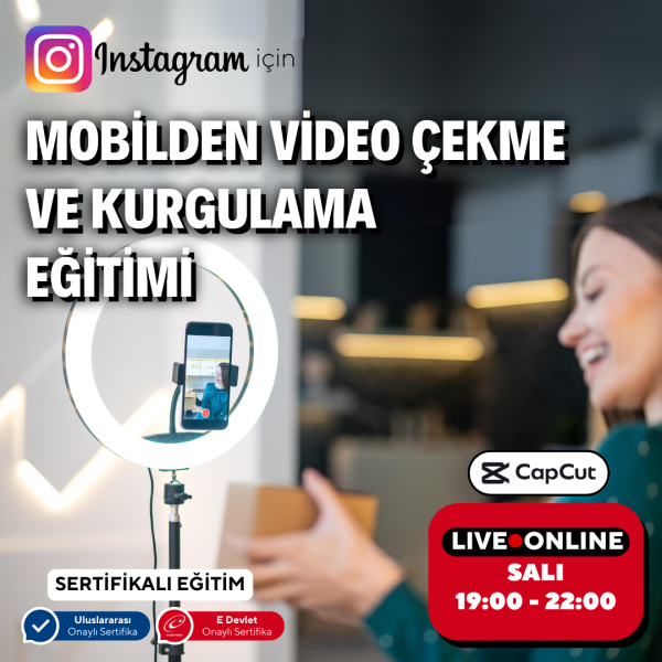 Instagram İçin Mobilden Video Çekme ve Kurgulama Eğitimi