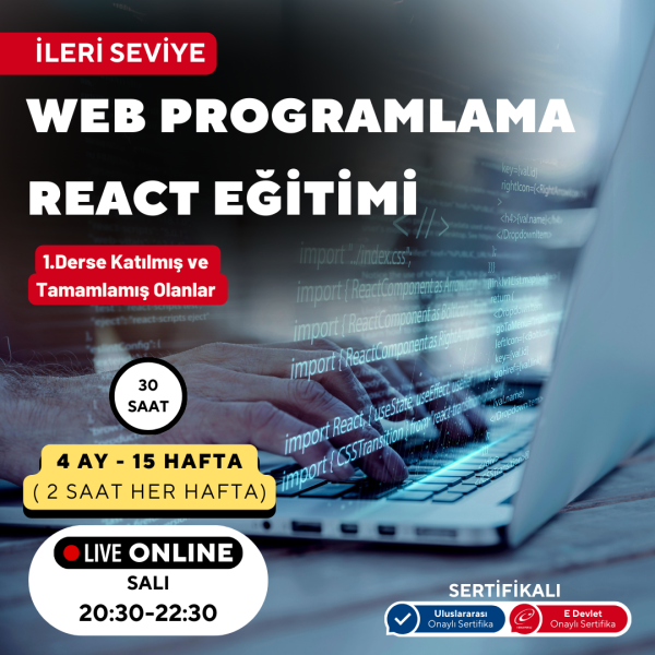 Web Programlama -React ( Online ) ileri Seviye