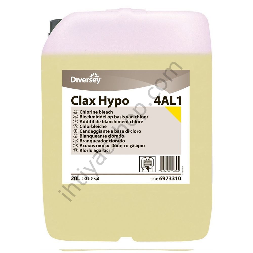 Clax Hypo 4AL1 20 LT Klorlu Sıvı Ağartıcı