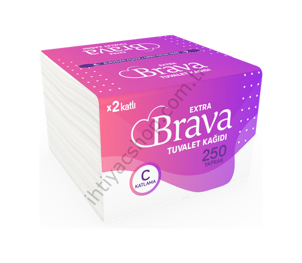 Brava Extra C Katlama Tuvalet Kağıdı 24*250 YAPRAK