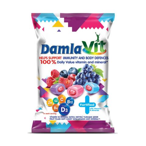 DAMLA VIT Vitaminli Yumuşak Şeker 90gr (1 Poşet)