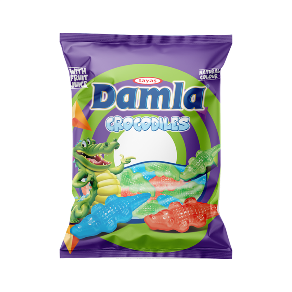 DAMLA GUMMY (OILY) CROCODILES 80g Bag