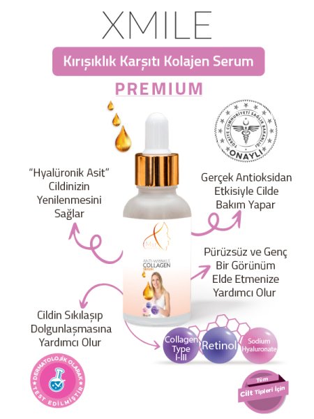 Xmile Kırışıklık Karşıtı Kolajen Serum