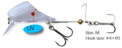 Savage gear 4 Play Lip Scull M #4 and 6 Treble Baitfish UV Clear