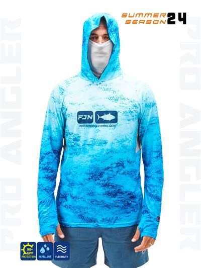 Fujin Pro Angler S24 Buff&Hoodie Blue Wave