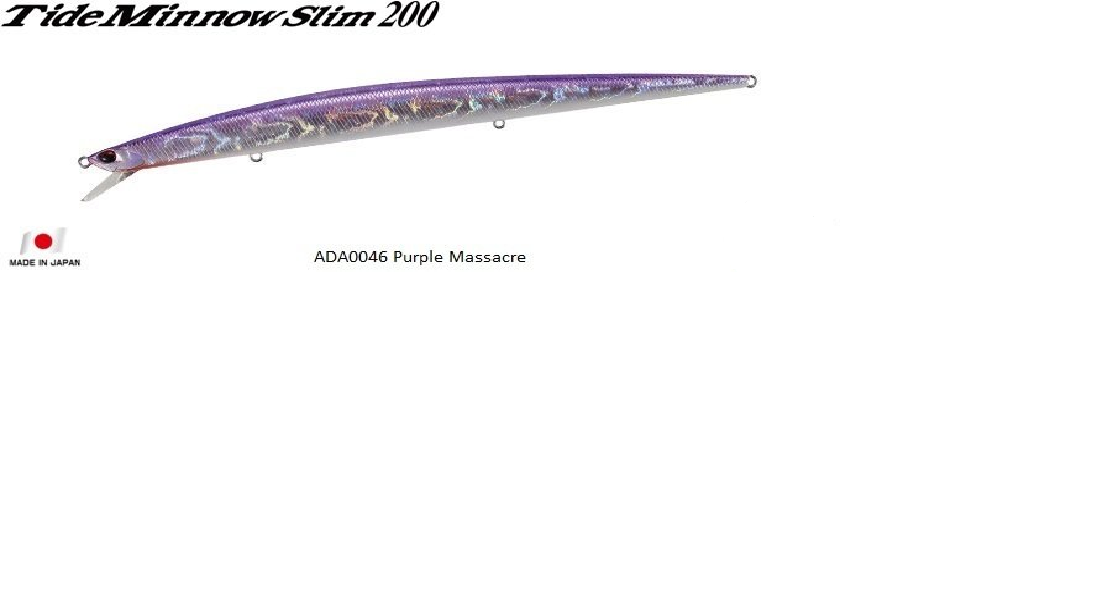 Tide Minnow Slim 200 ADA0046 / Purple Massacre