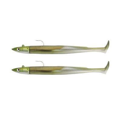 Fiiish Crazy Paddle Tail CPT120 CPT1442 x2 Combo 15gr Khaki Silikon Yem