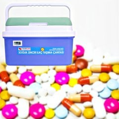 ⭐⭐⭐⭐⭐ 9 litre Güvenlikli ilaç Nakil Çantası | Soğuk Zincir İlaç Taşıma | TK1278 - TAMKAN