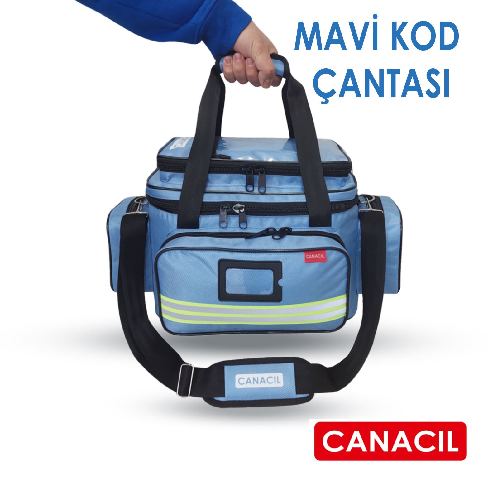 54 Cm MAVİ KOD ÇANTASI | TK5404 | Mavi | CANACIL | MAHİR Serisi