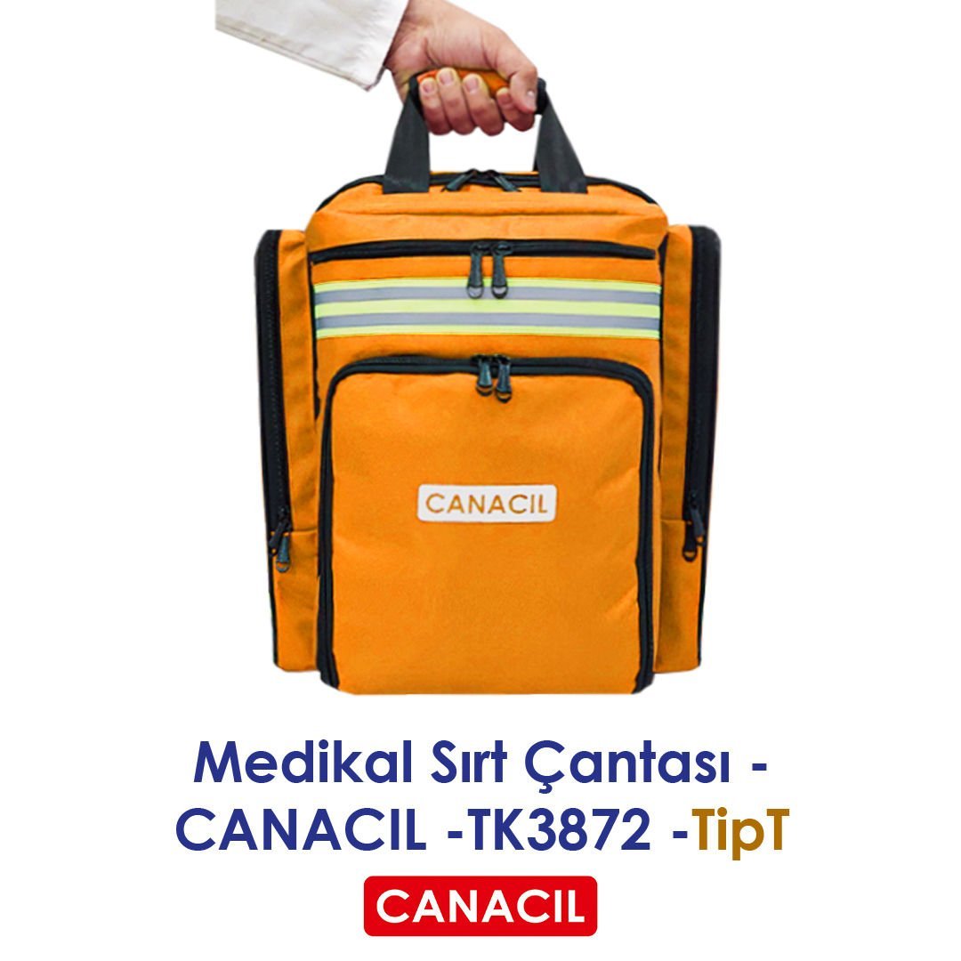 TipT Medikal Sırt Çantası - CANACIL -TK3872 - Turuncu