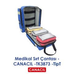 TipT Medikal Sırt Çantası - CANACIL -TK3873 - Saks