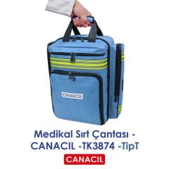 TipT Medikal Sırt Çantası - CANACIL -TK3874 - Mavi