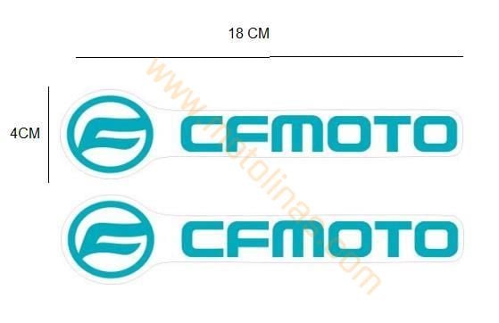 CF MOTO STİCKER 2 Lİ ŞEFAF FOLYO 18cm X 4cm  SU VE YAĞMURDAN ETKİLENMEZ