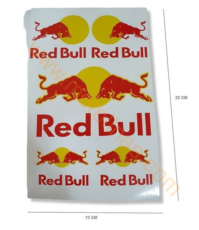 MOTOSİKLET OTOMOBİL BİSİKLET STİCKER RED BULL MODEL A3 BOYUT