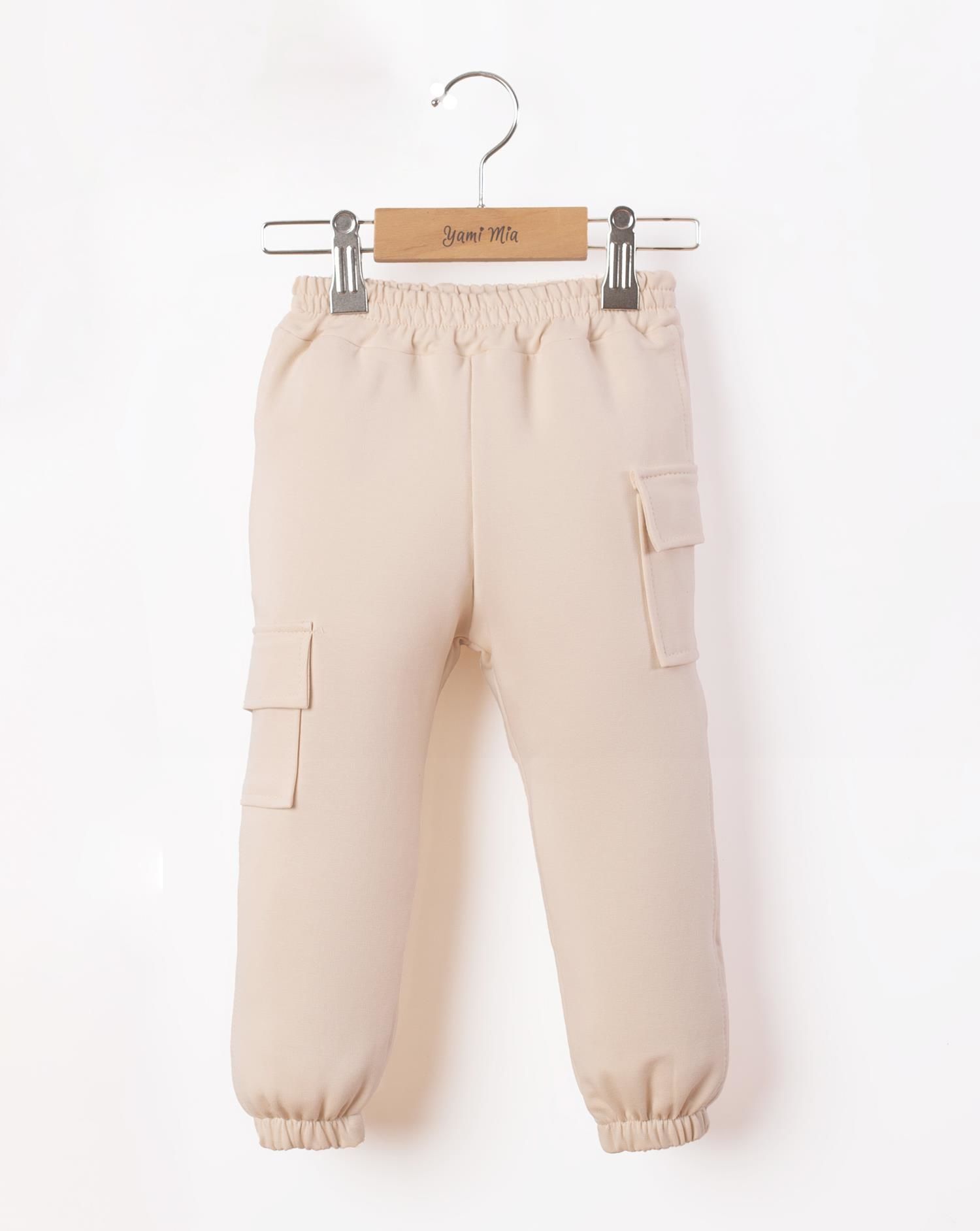 Kargo Jogger Pantolon Krem - 4 Yaş