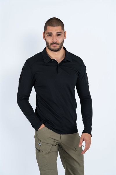 Tactical T-Shirt 802 Pike Uzun Kol, Siyah