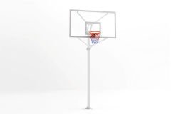 Basketbol  Potası Tek Direk Profil 10 mm Cam (Ak) panya 105x180 cm