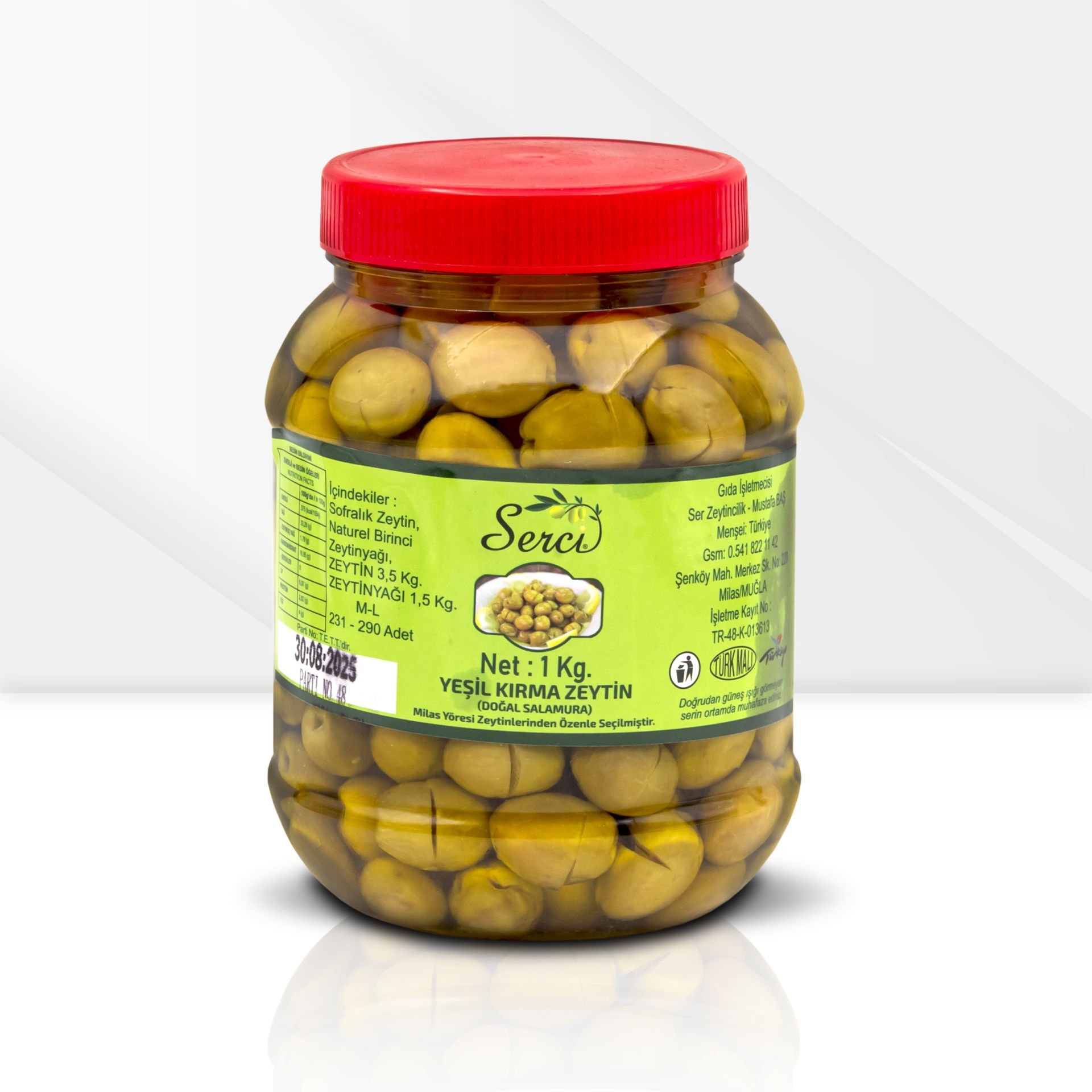 SERCİ Yağlı Yeşil Kıma Zeytin 1 kg