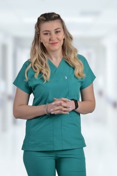 Terycoton Kadın Cerrahi Yeşil Doktor Hemşire Forması